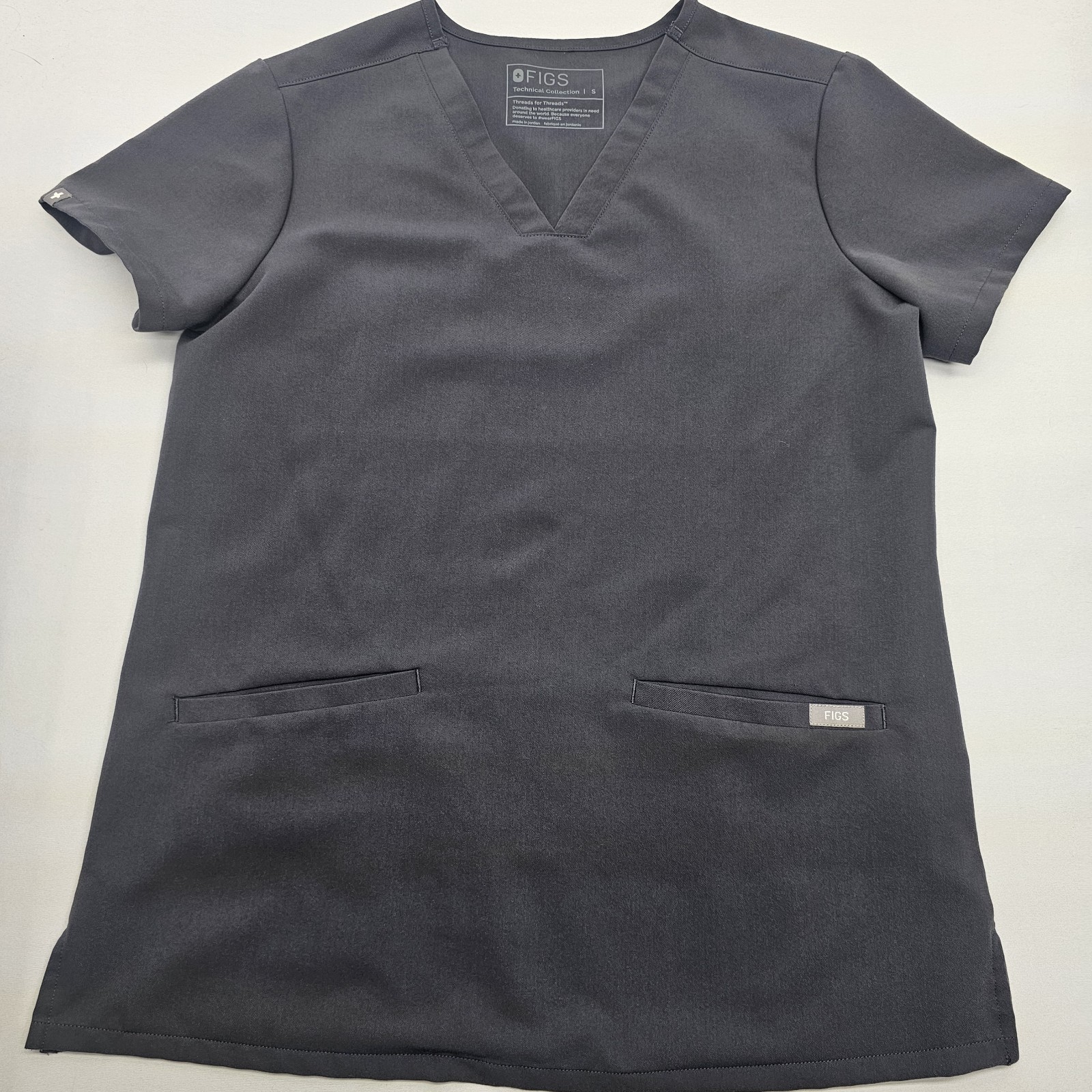 Figs Women’s Casma Scrub Top S Dark Harbor Short Sleeve