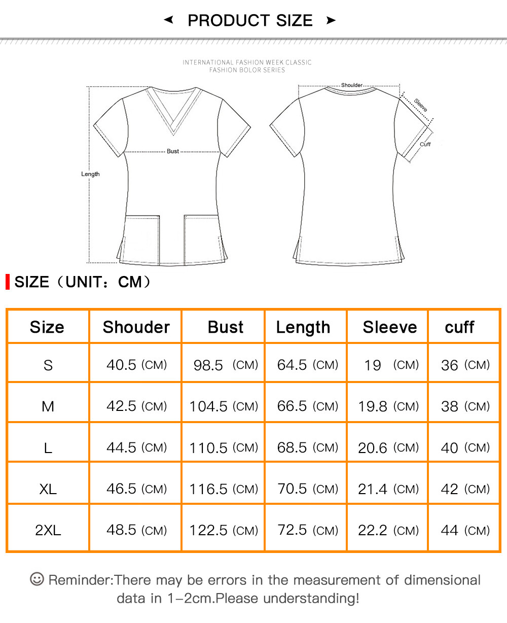 NiaaHinn Festival-Print Women Men Scrub Top Medical Nurse V-Neck Halloween Xmas