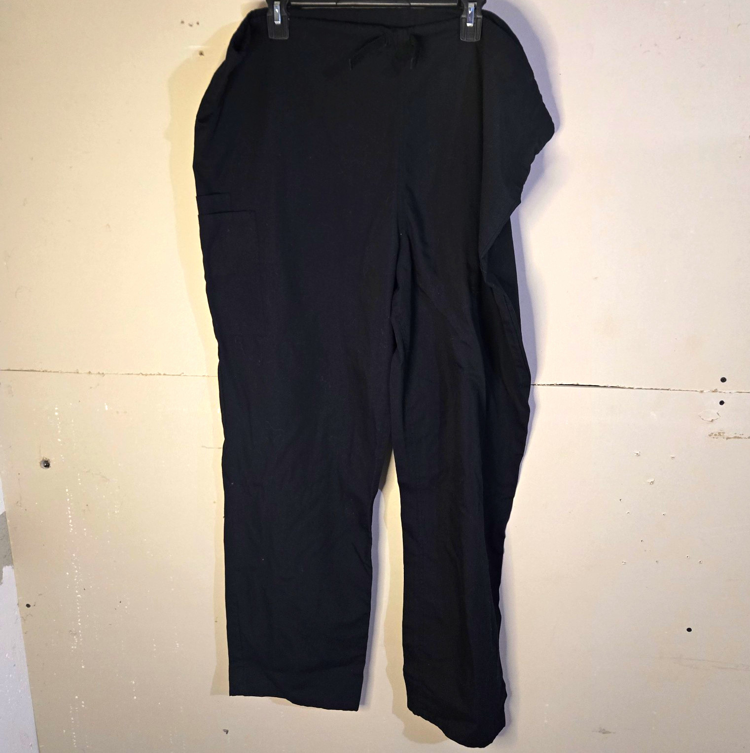 Cherokee Workwear Women’s XL Black Solid Twill Scrub Pants Style 4100T