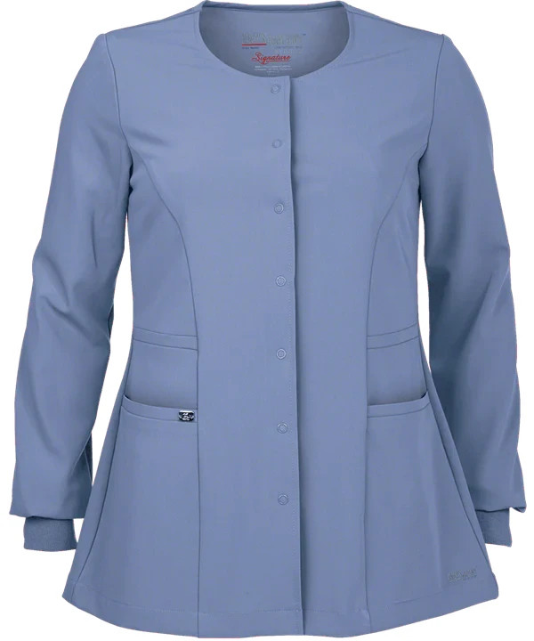 GREYS ANANTOMY SIGNATURE SYTETCH SCRUB JACKETS IN CEIL #2407 IN ALL SIZES, NWT