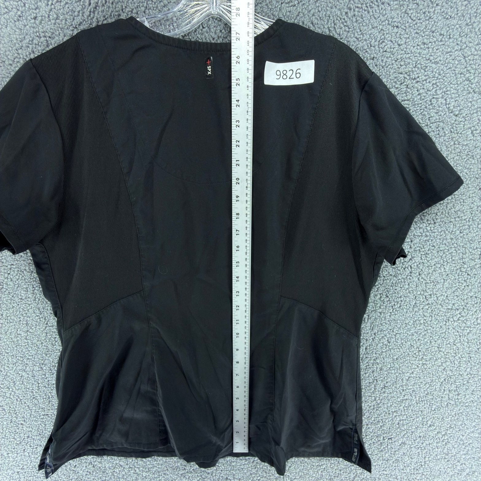 Greys Anatomy By Barco Scrub Top Womens XL Black V-Neck Stretch Medical Uniform