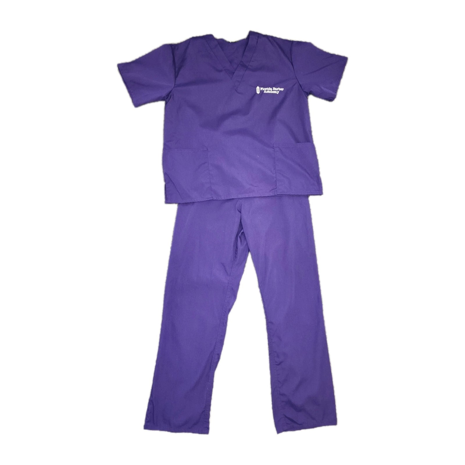 Natural Uniforms Solid V-Neck Women Scrub Set Medical Scrub Tops and Pants XS