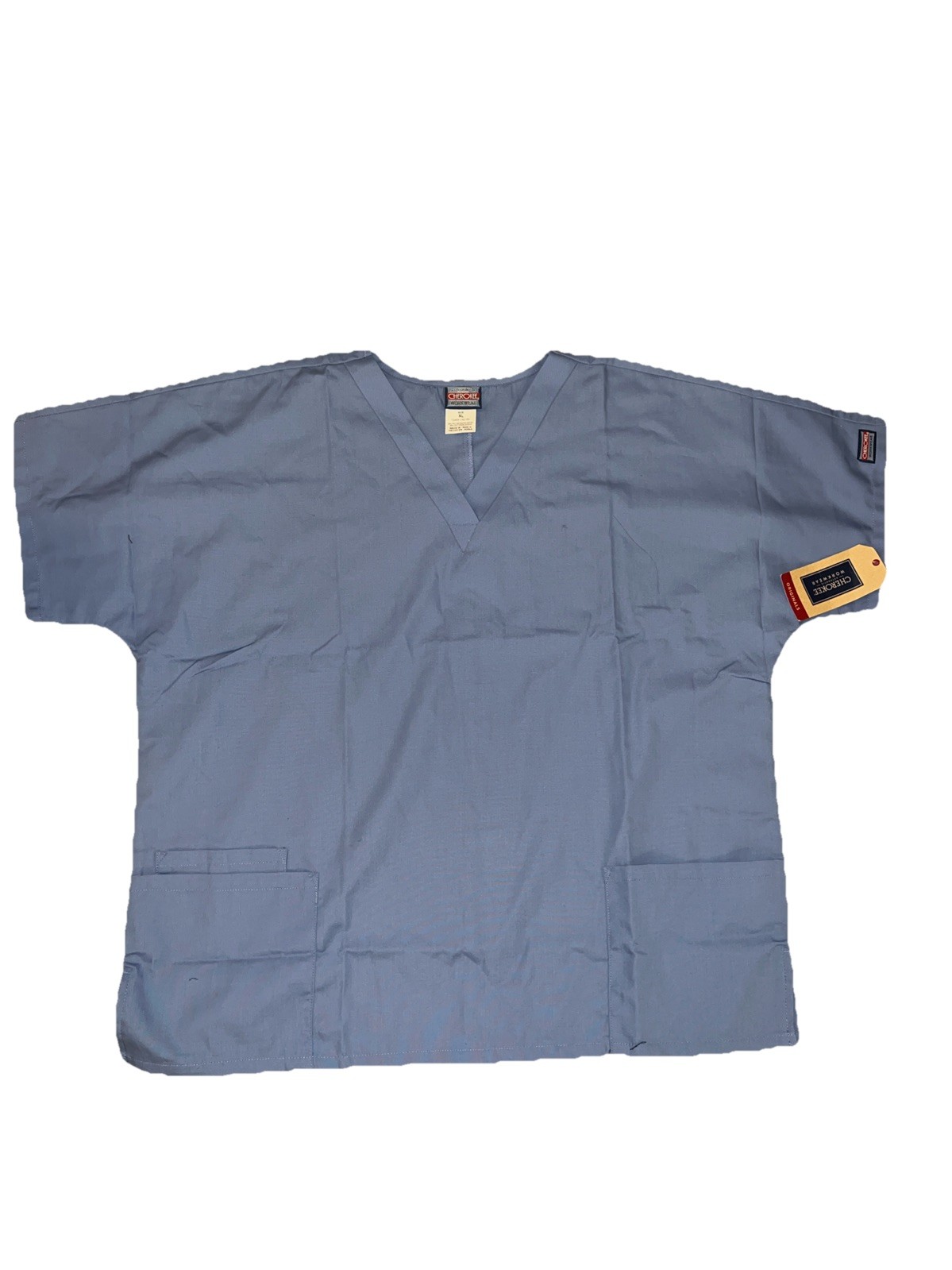 Cherokee Scrubs Top 4700 Womens X-Large V Neck Ciew Blue – New